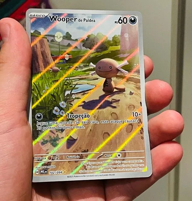 CARTA POKÉMON   Wooper de Paldea (102/094)FOIL - Foto 2