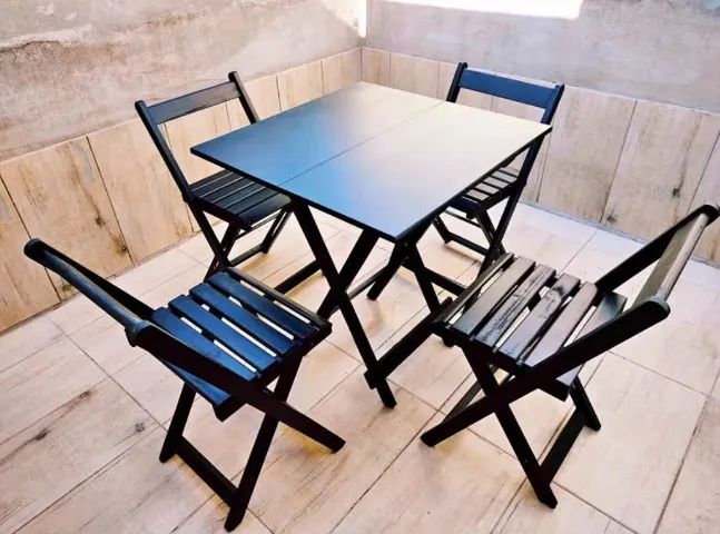 Conjunto mesa e cadeiras dobrável - Foto 2