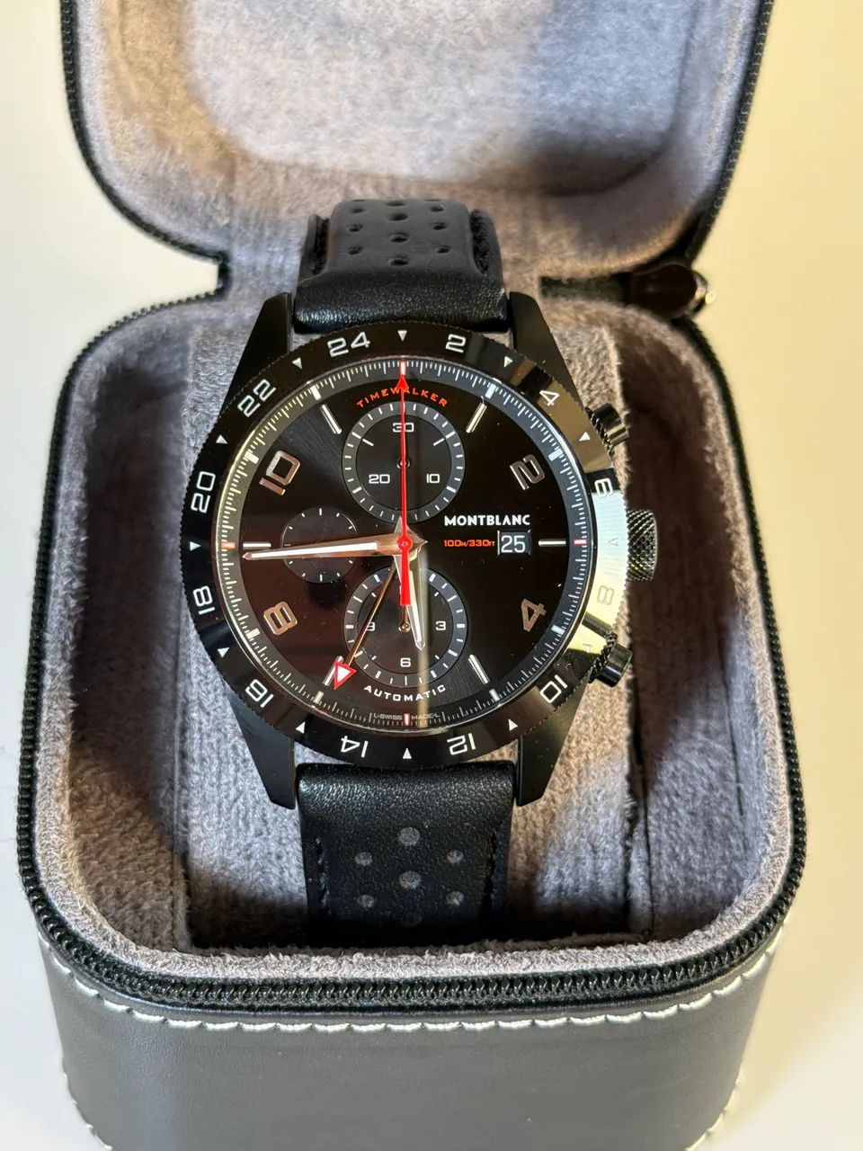 Relógio Montblanc Timewalker UTC cronômetro automático 