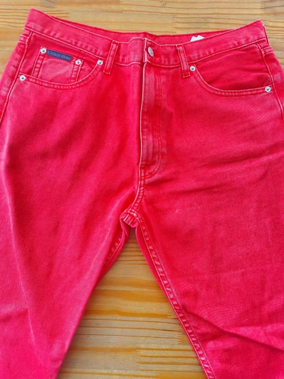 Calça Original Calvin Klein. Cor Coral. Feminina. 44 - Foto 5