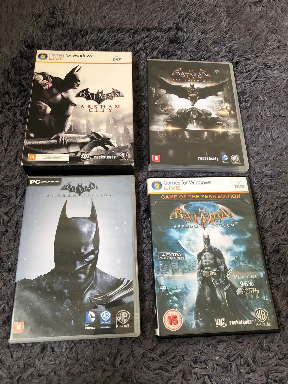 Jogos dvds Batman PC