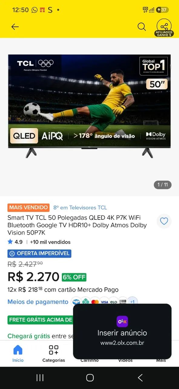 Tv smart tcl 50  - Foto 2