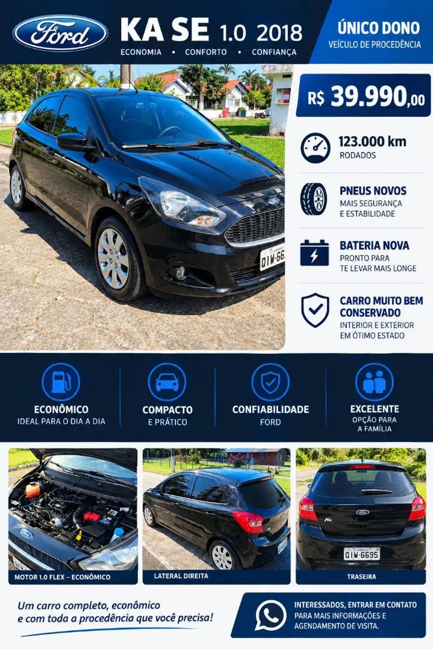 Ford Ka Ka 1.0 SE/SE Plus TiVCT Flex 5p 2018