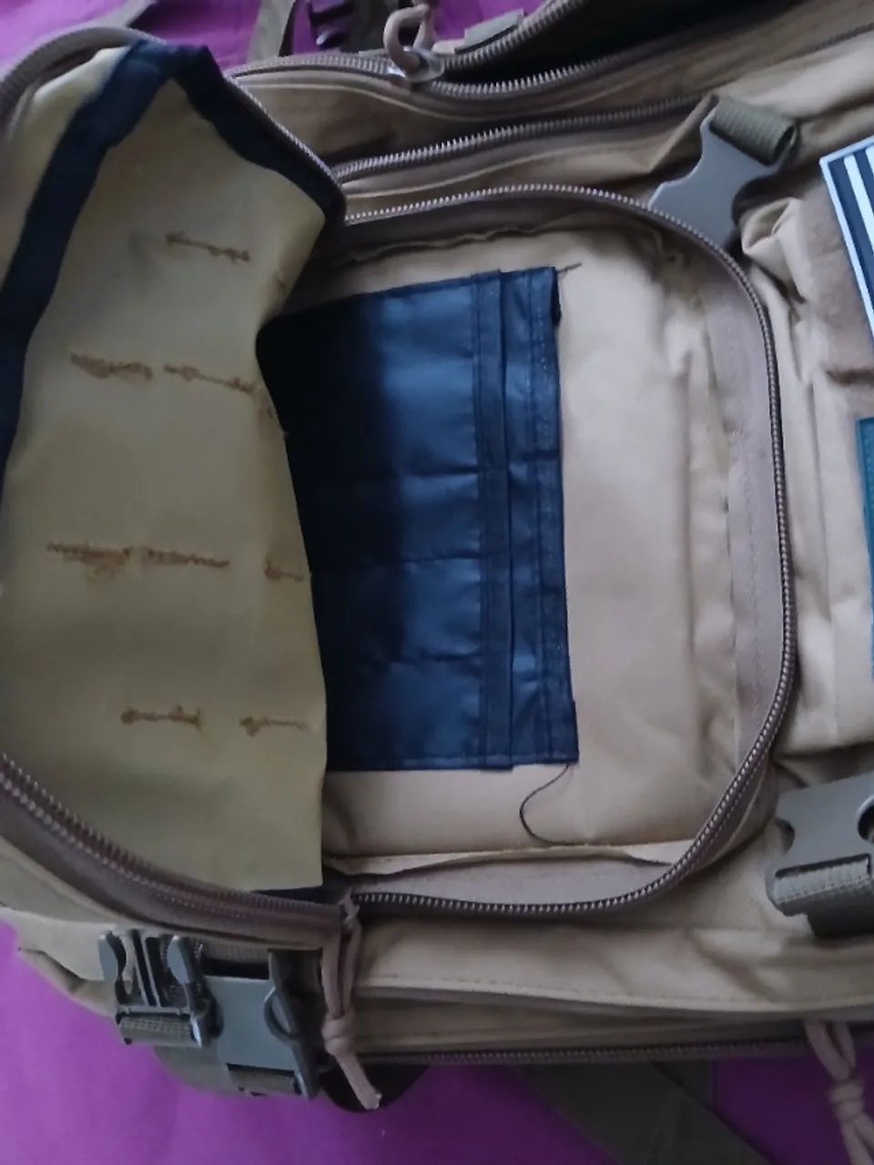 Mochila tática Cáqui 50lts - Foto 4