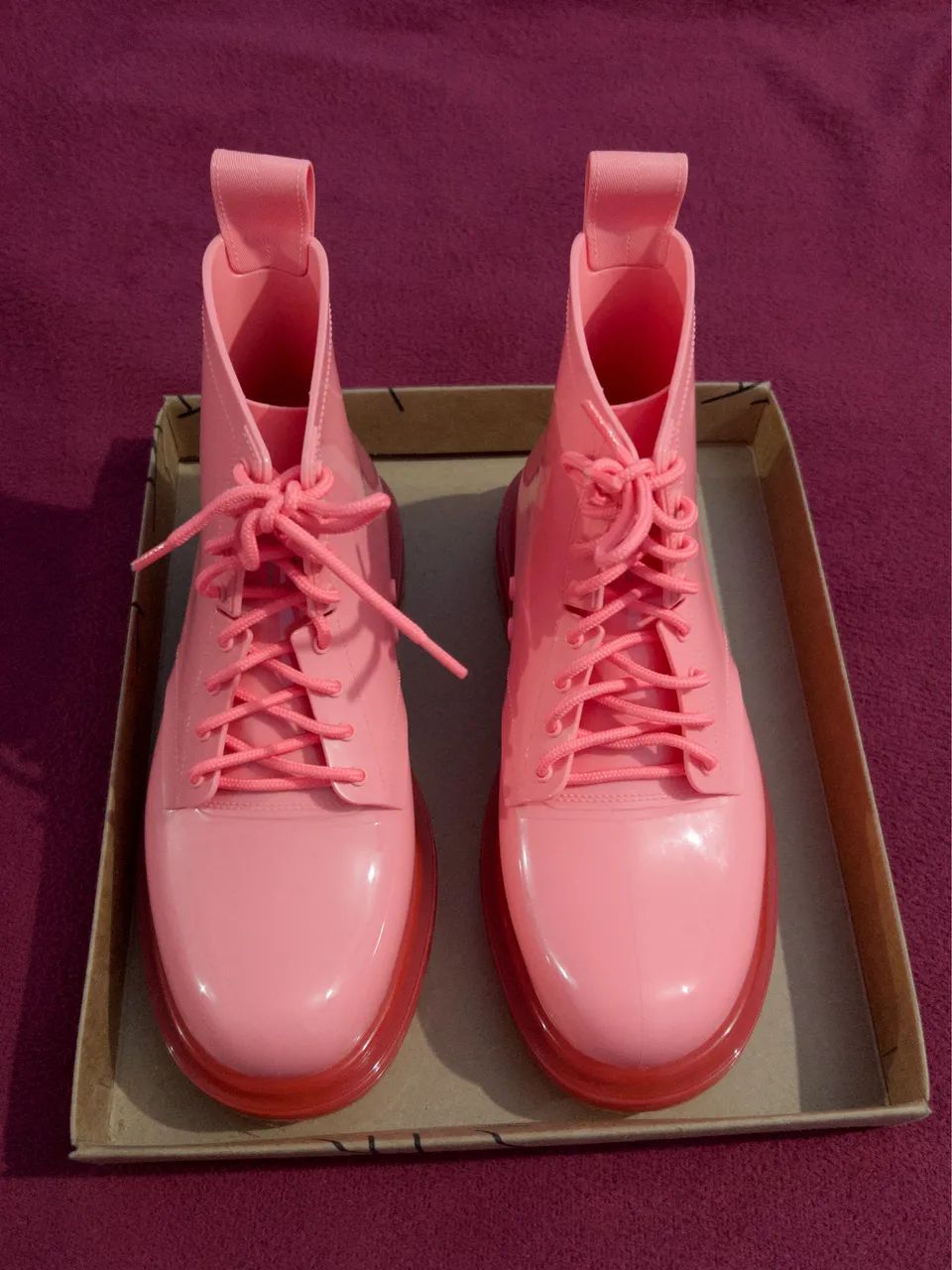 Bota Coturno Melissa Rosa 37