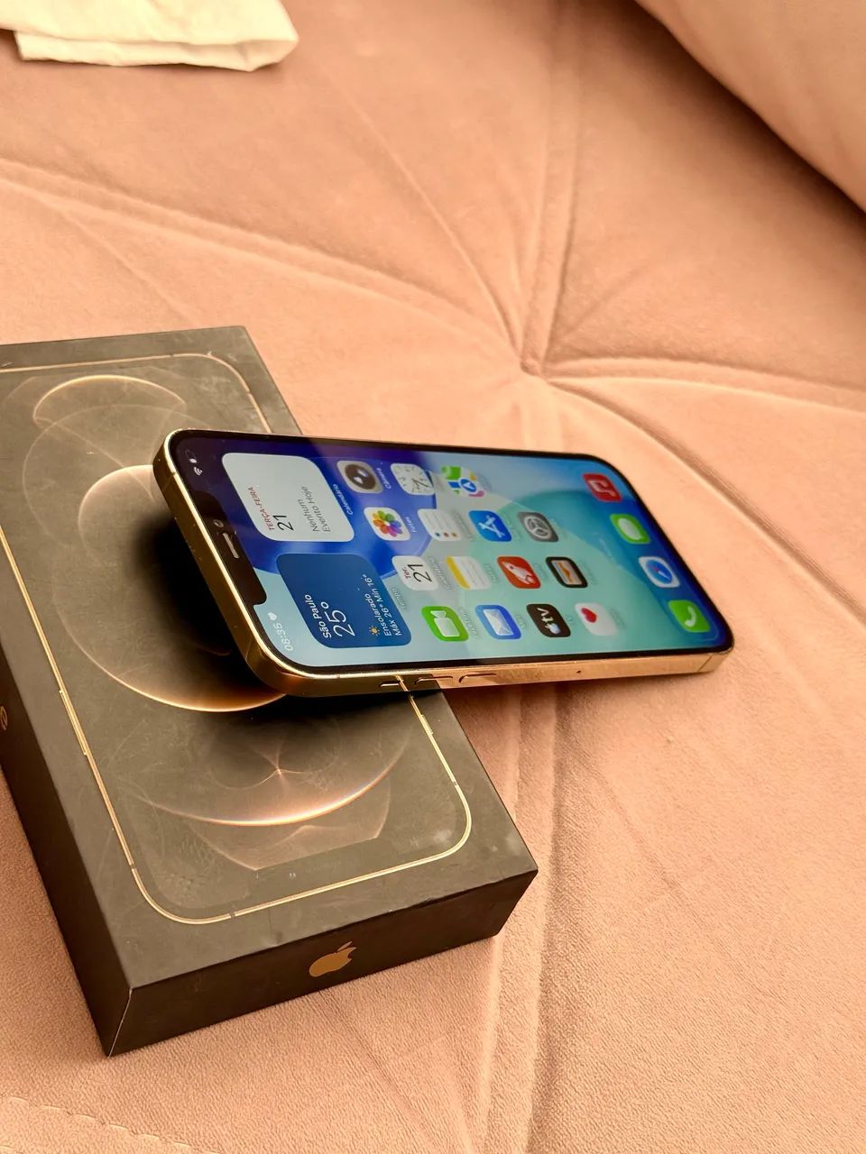 iPhone 12 Pro Max 256GB Dourado - Único Dono - Foto 4