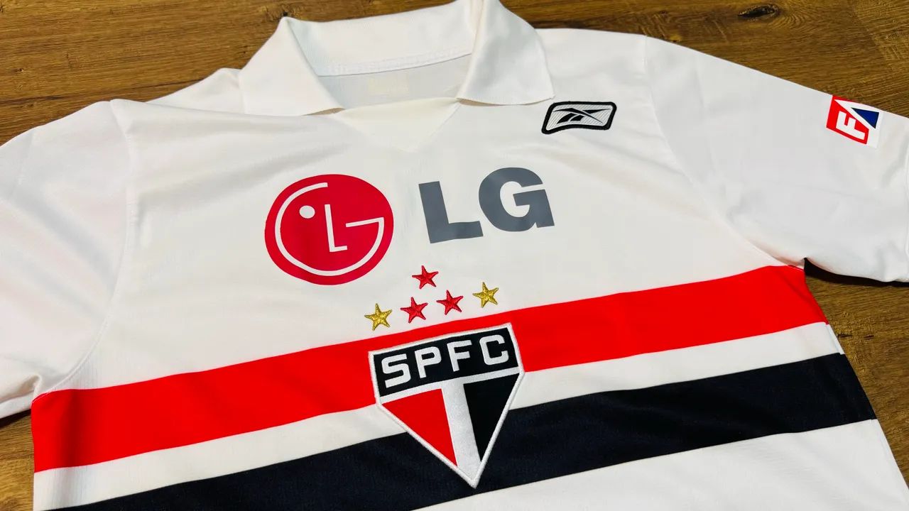 Camisa São Paulo SPFC Reebok 2007 Libertadores 