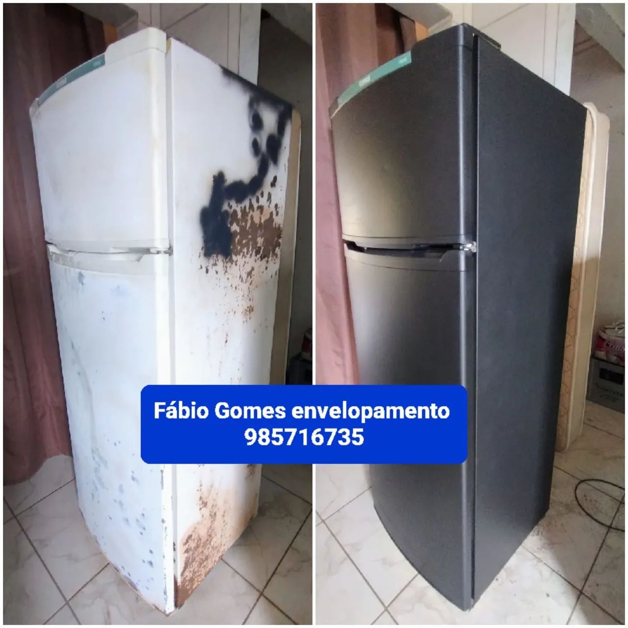 Envelopamento profissional de geladeira  - Foto 4