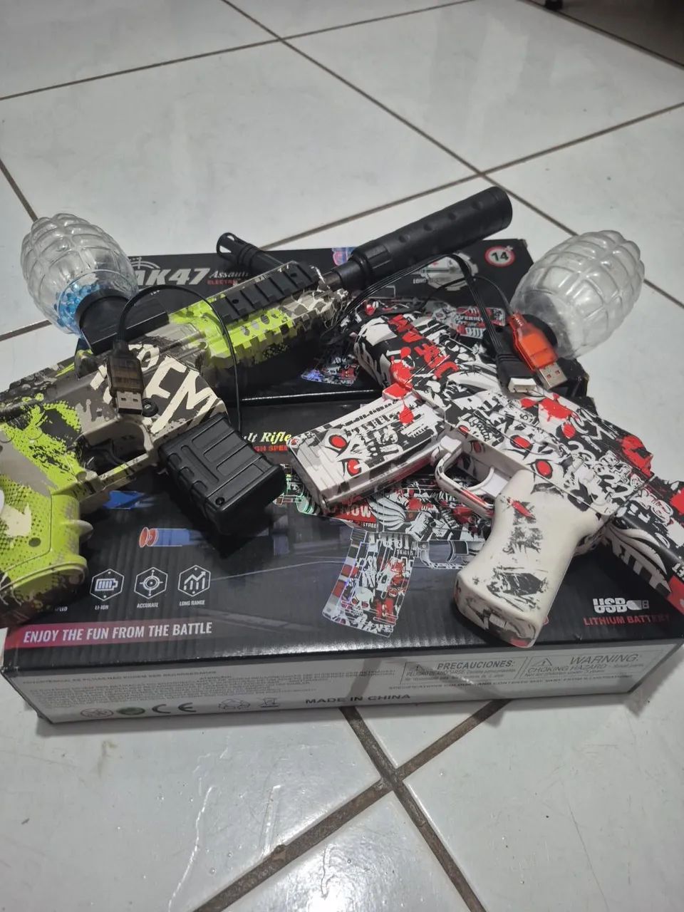 Kit 2 Armas de gel automáticas 
