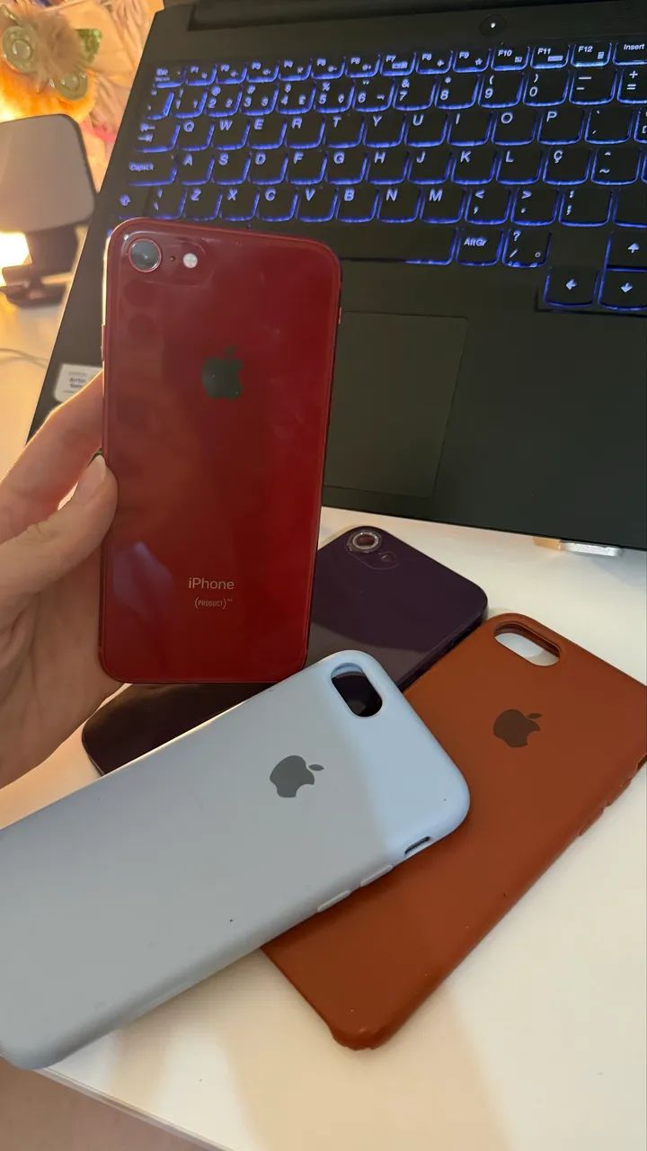 iPhone 8 normal 64Gb (vermelho) - Celulares e Smartphones - Nova