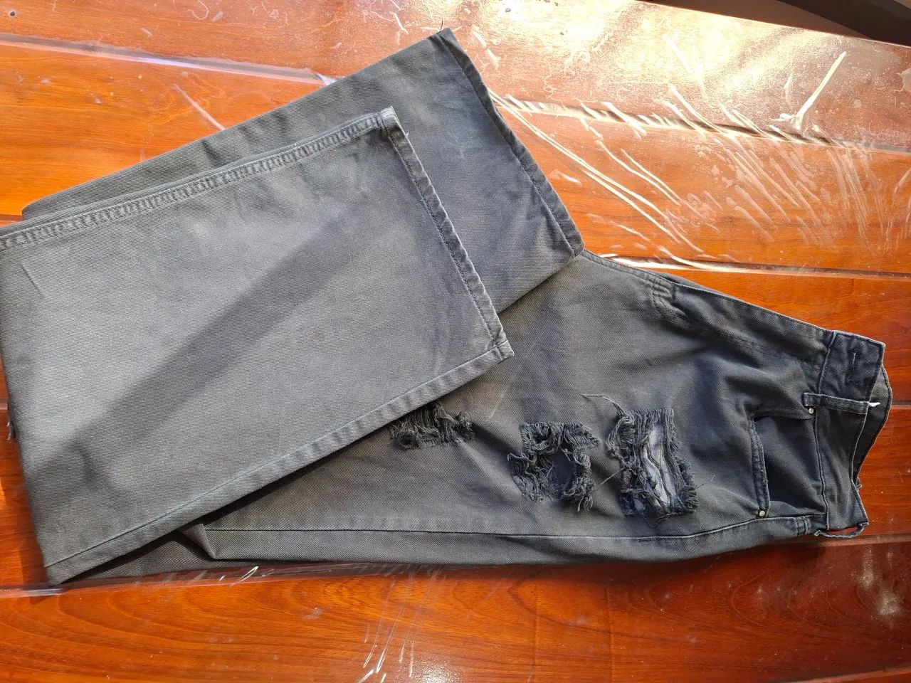 Calça preta destroyed youcom 42 - Foto 5