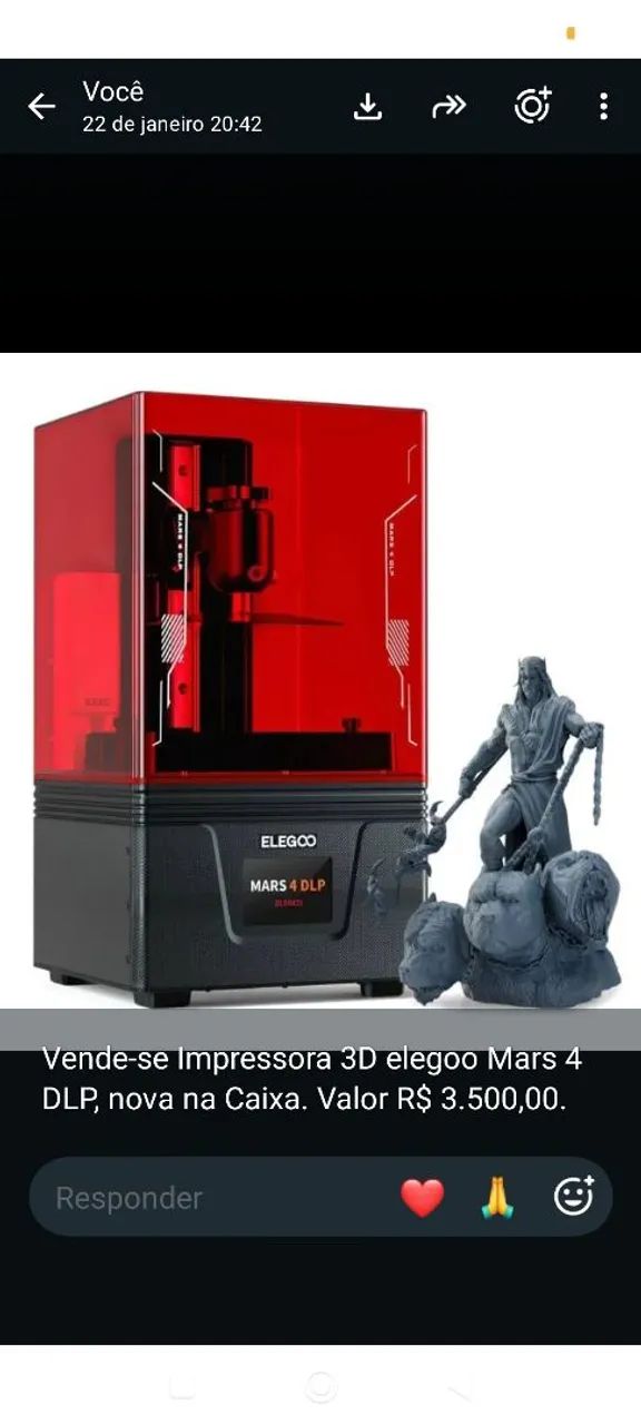 Impressora 3D Elegoo Mars 4 DLP - Foto 5