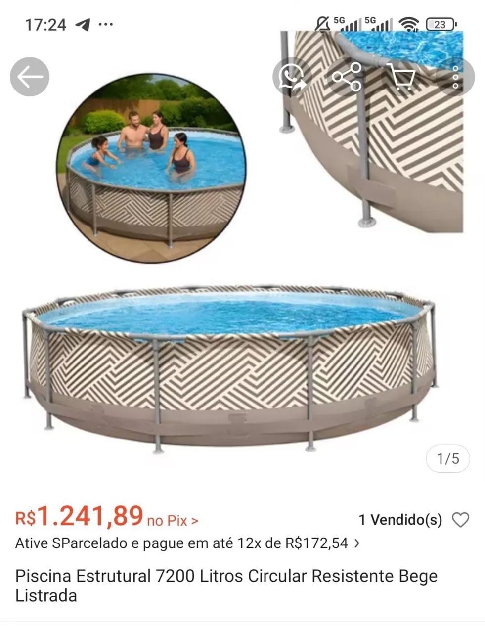 Piscina MOR 7200 litros 