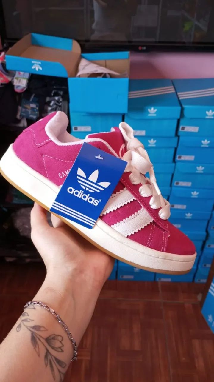 TÊNIS ADIDAS CAMPUS ROSA 