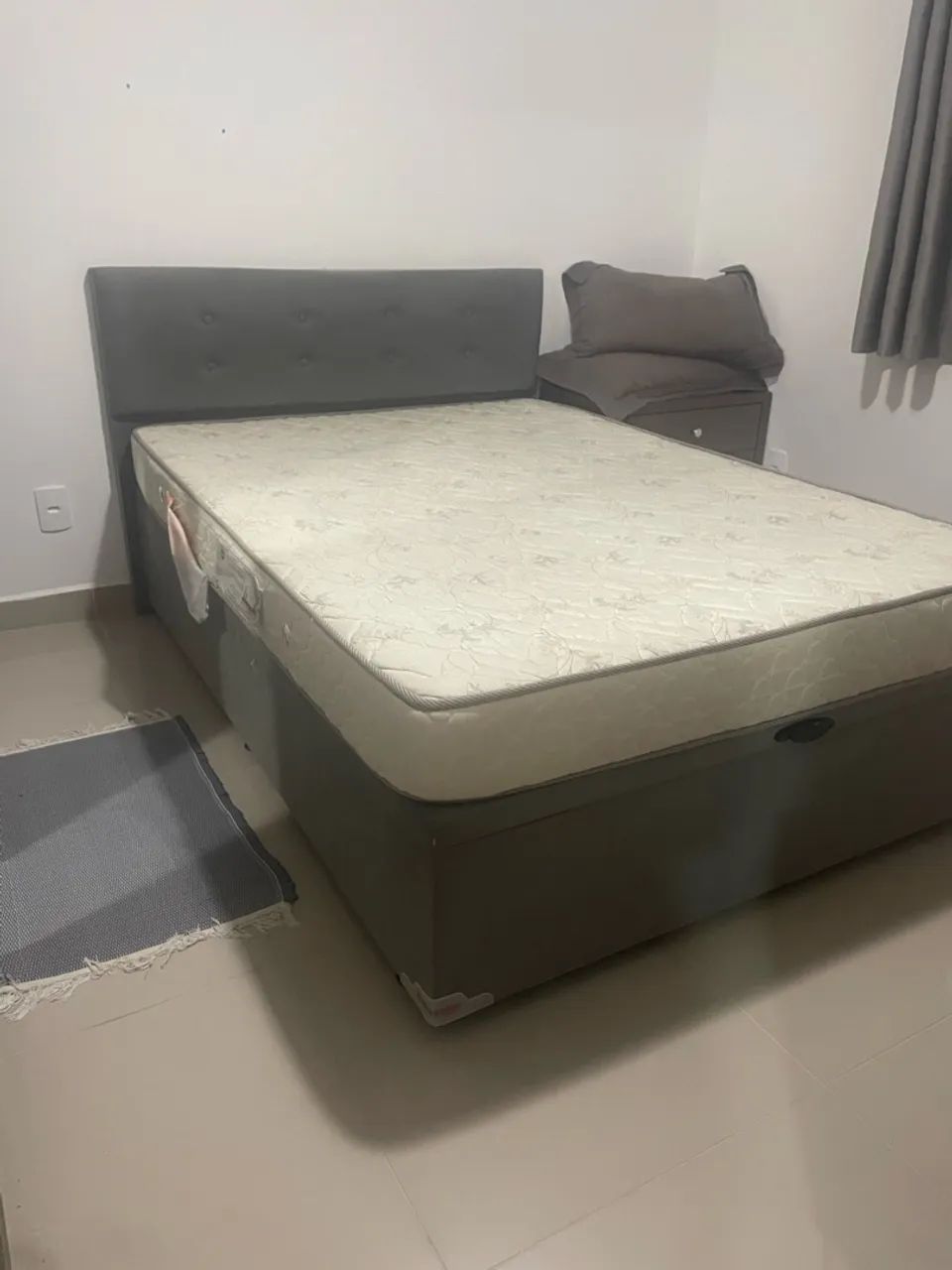 Cama casal box baú com cabeceira - Foto 2