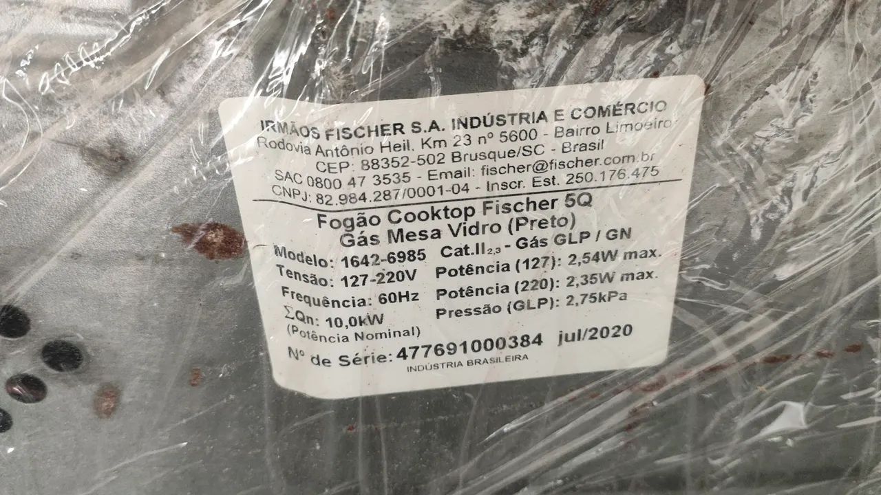 Cooktop usada preta  - Foto 4