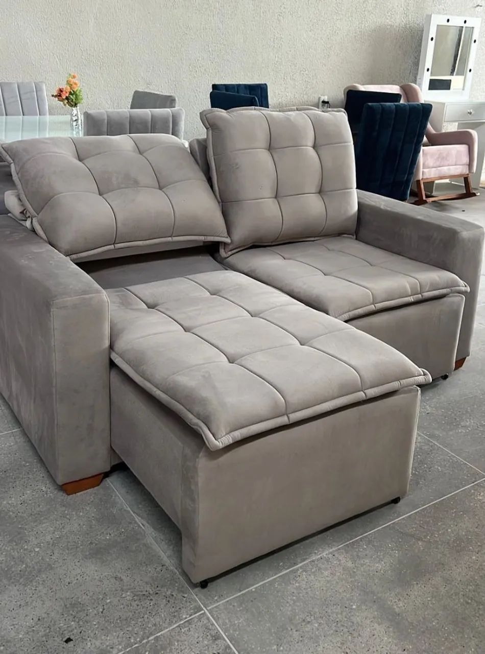 Sofá Retrátil Reclinavel Vênus 1.70 x 1.40 aberto436600629709383680