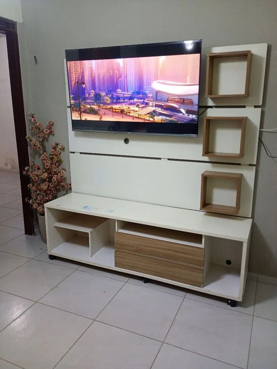 Painel e rack para tv 