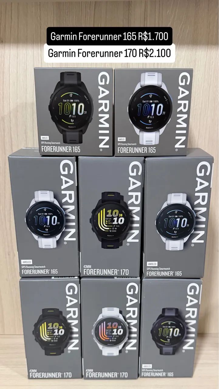 Relogio Garmin Forerunner 165 Branco