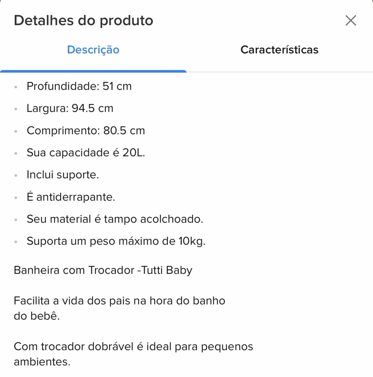 BANHEIRA BEBÊ COM TROCADOR - Foto 5