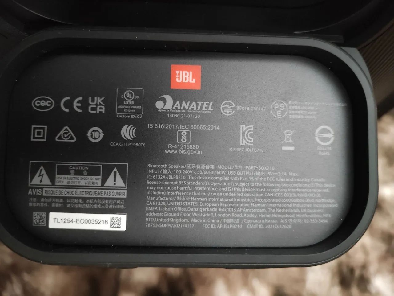 jbl partybox 710 -  800w