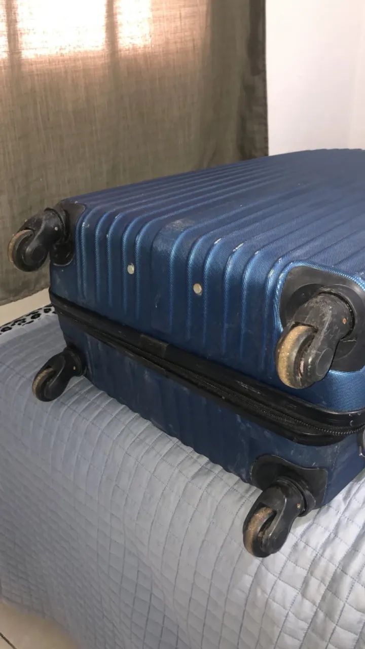 Mala de viagem azul - Foto 2