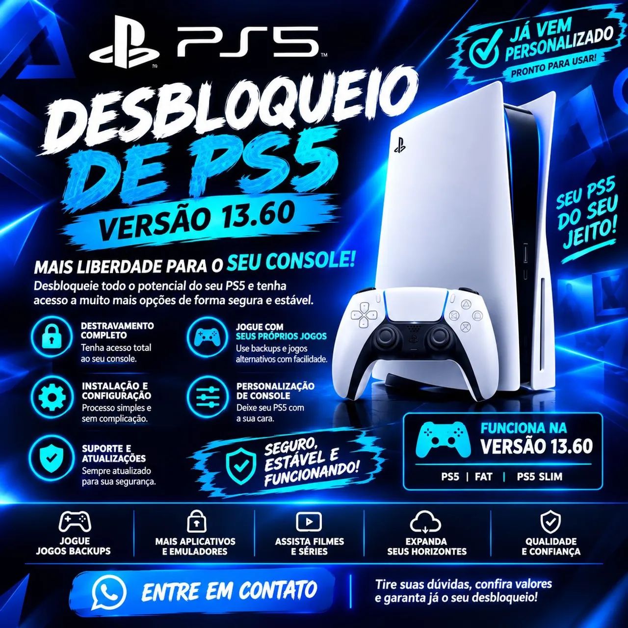 Libere o poder do seu PS5 
