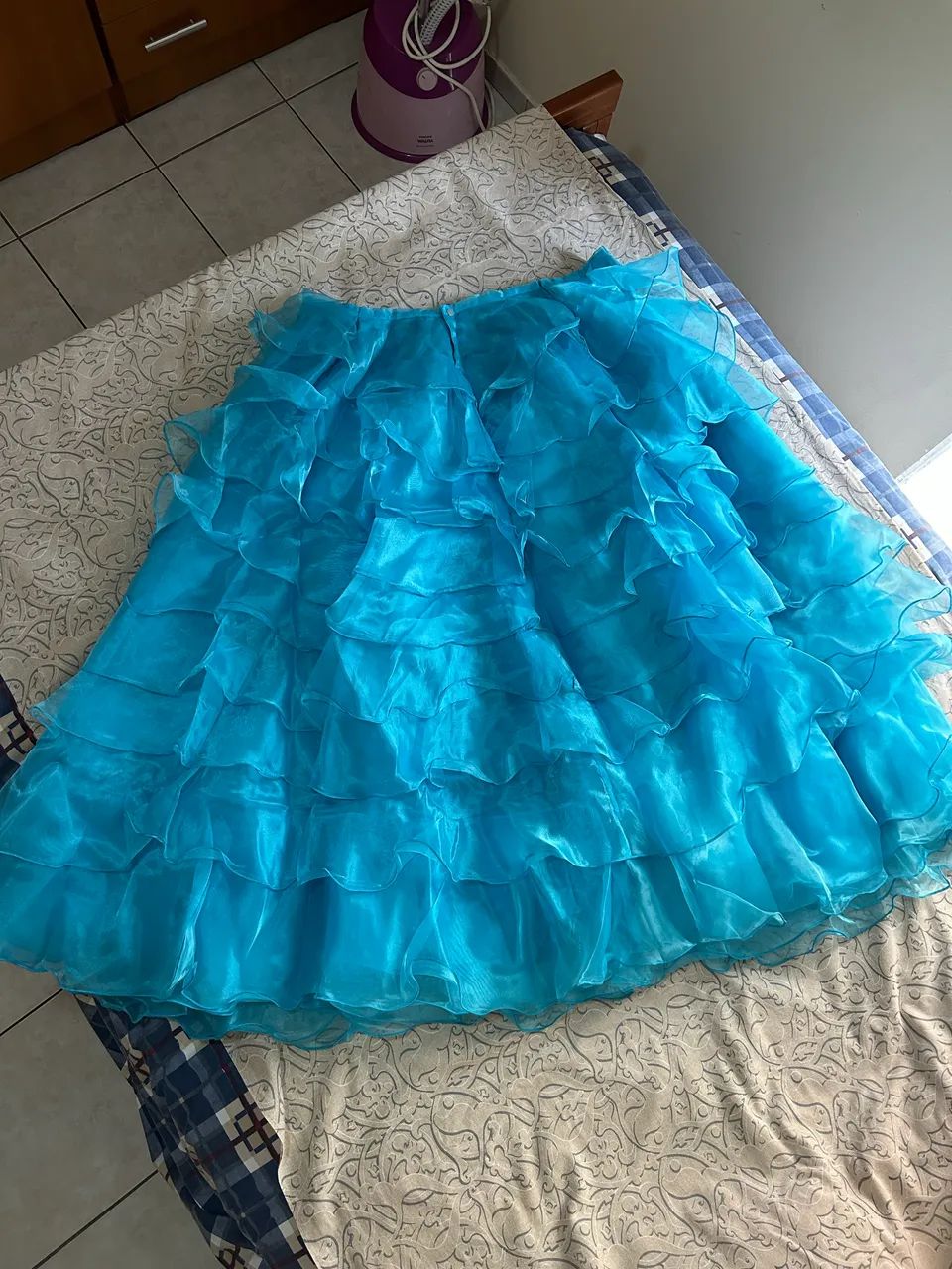 vestido de debutante azul tiffany gg - Foto 5
