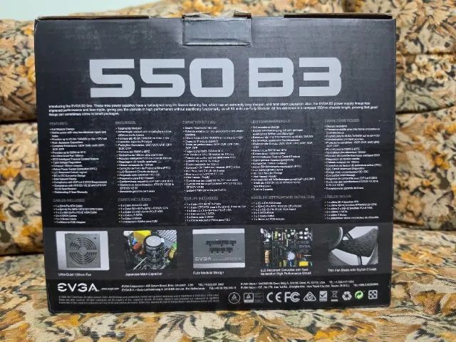 Fonte EVGA 550W B3 80 Plus Bronze Modular (Usado, Na Caixa) - Foto 5