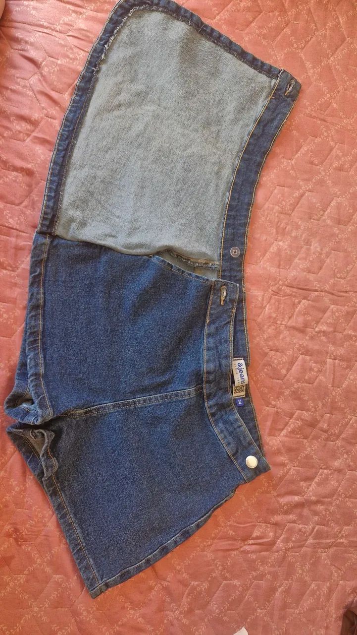 short saia jeans  - Foto 3