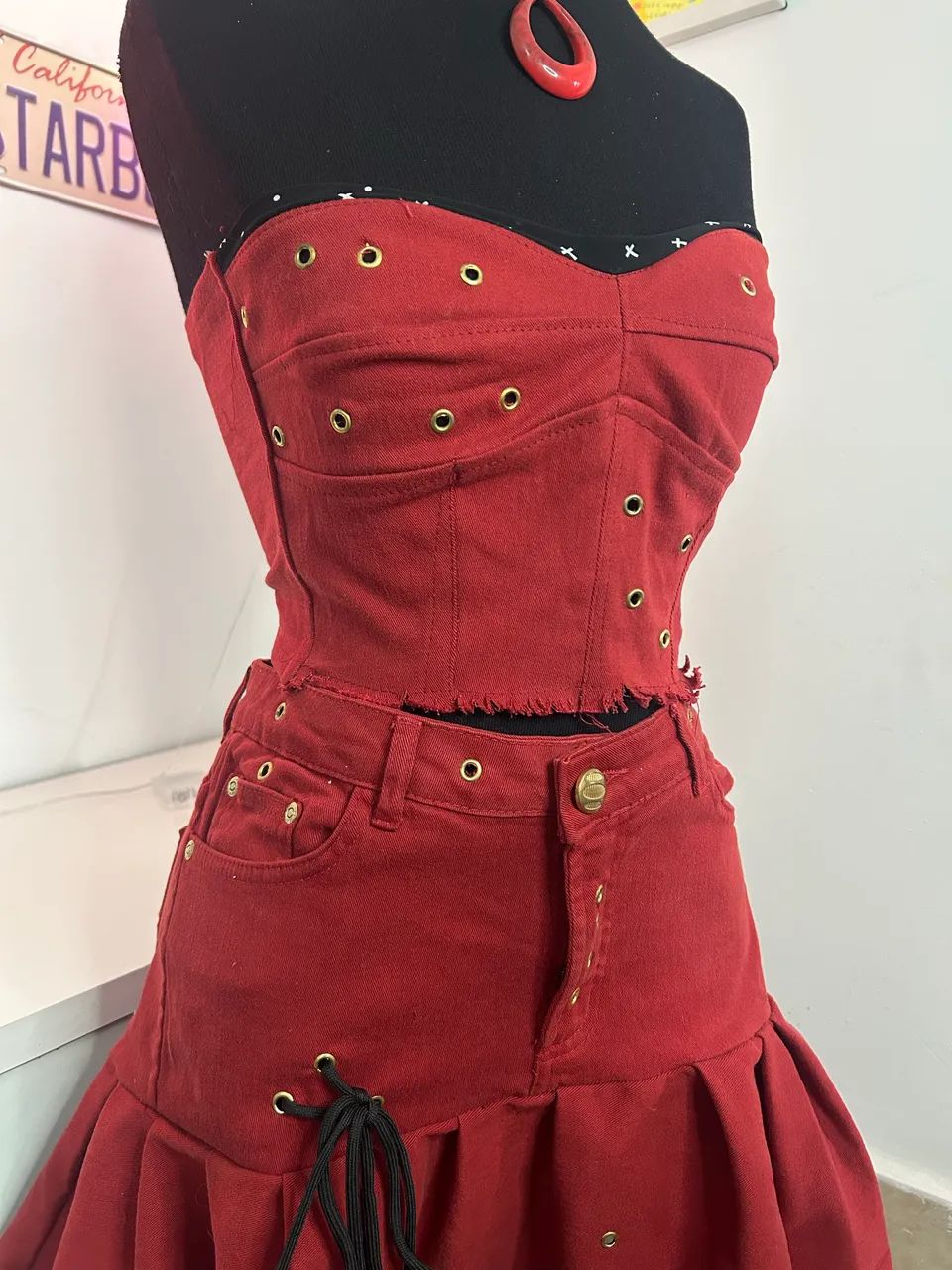 conjunto upcycling bordo  - Foto 2