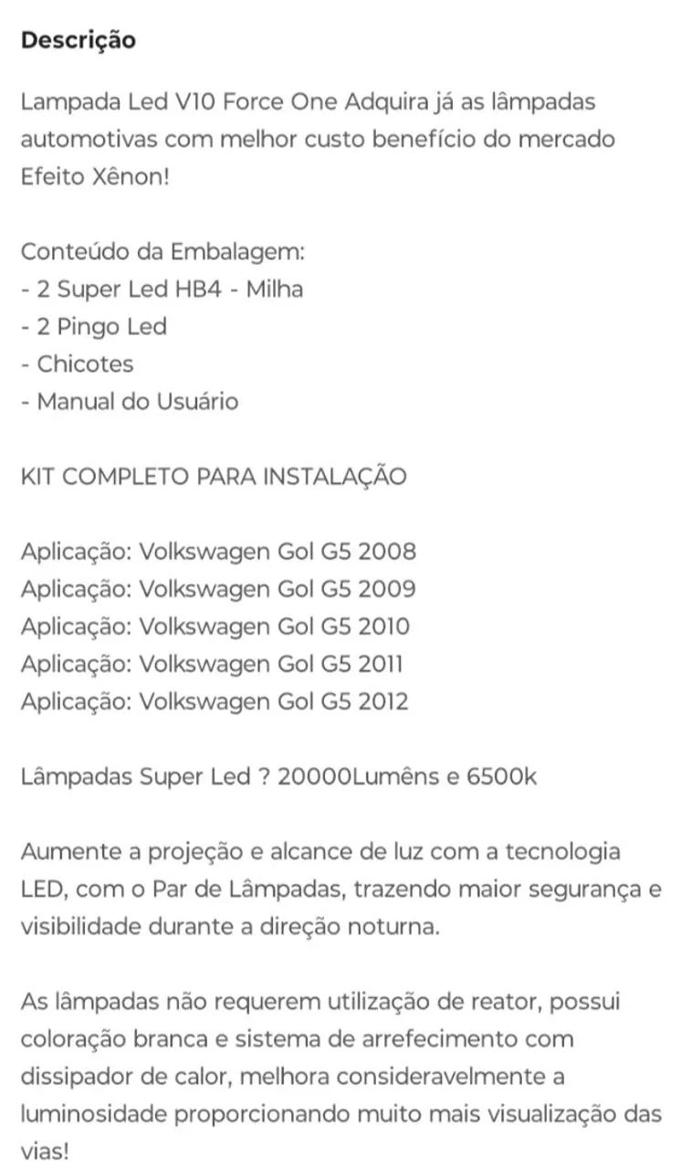 Lâmpadas farol de milha  - Foto 2