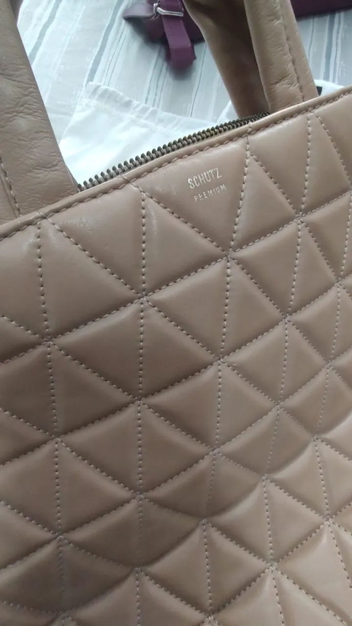 Bolsa Schutz Premium Bege - Foto 3