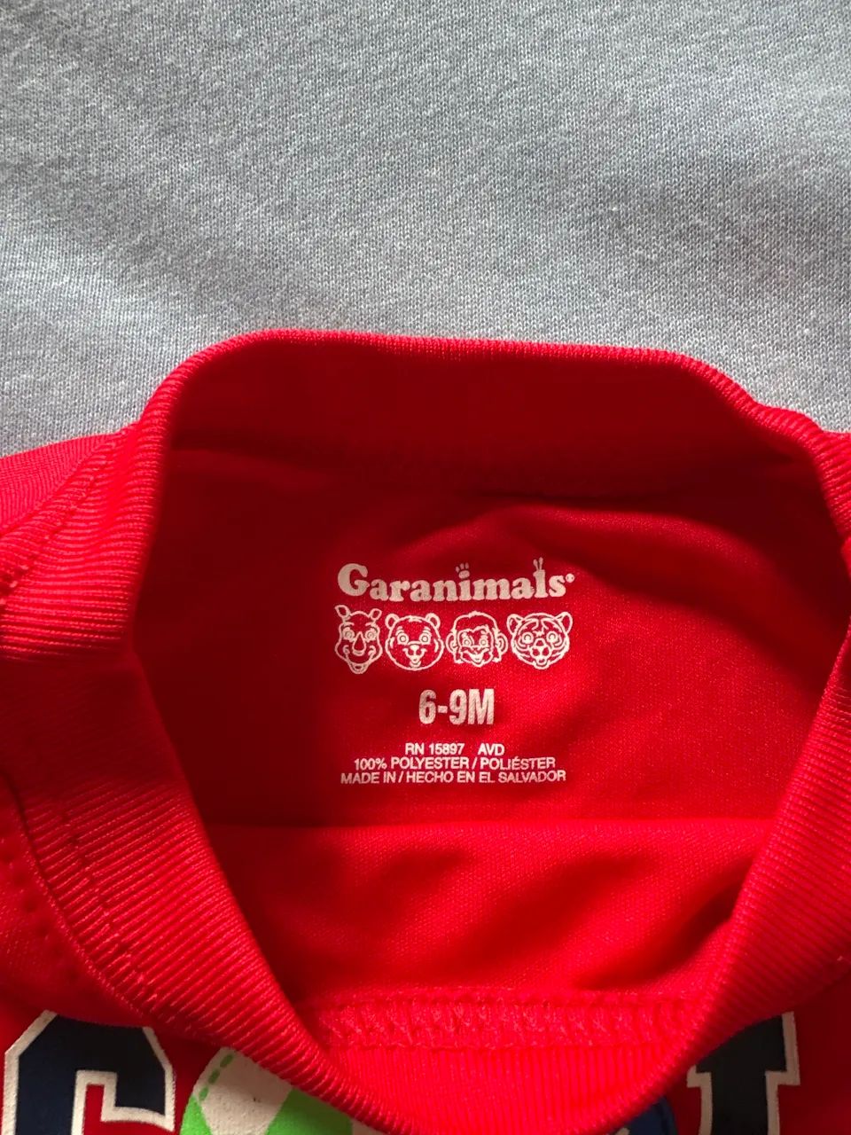 Camiseta bebê Garanimals ratinho 6/9 meses dry fit - Foto 3