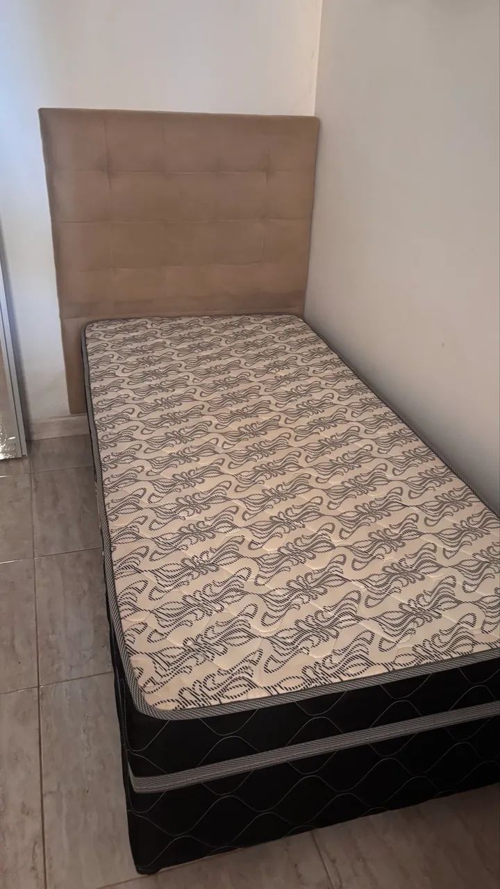 Cabeceira + base de cama box (solteiro) - Foto 2
