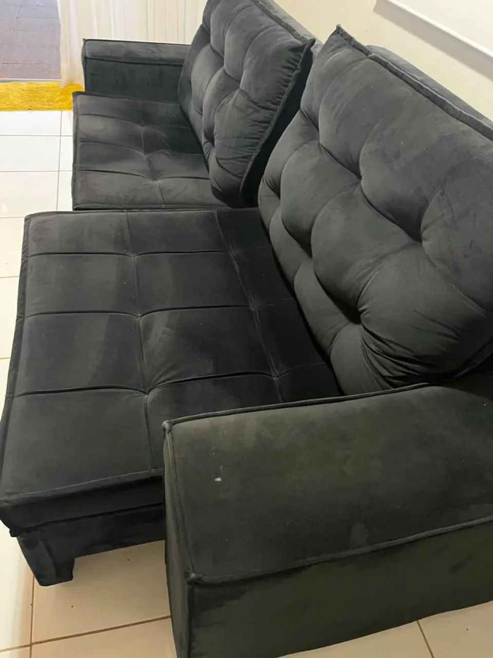 Sofá 4 lugares retrátil 