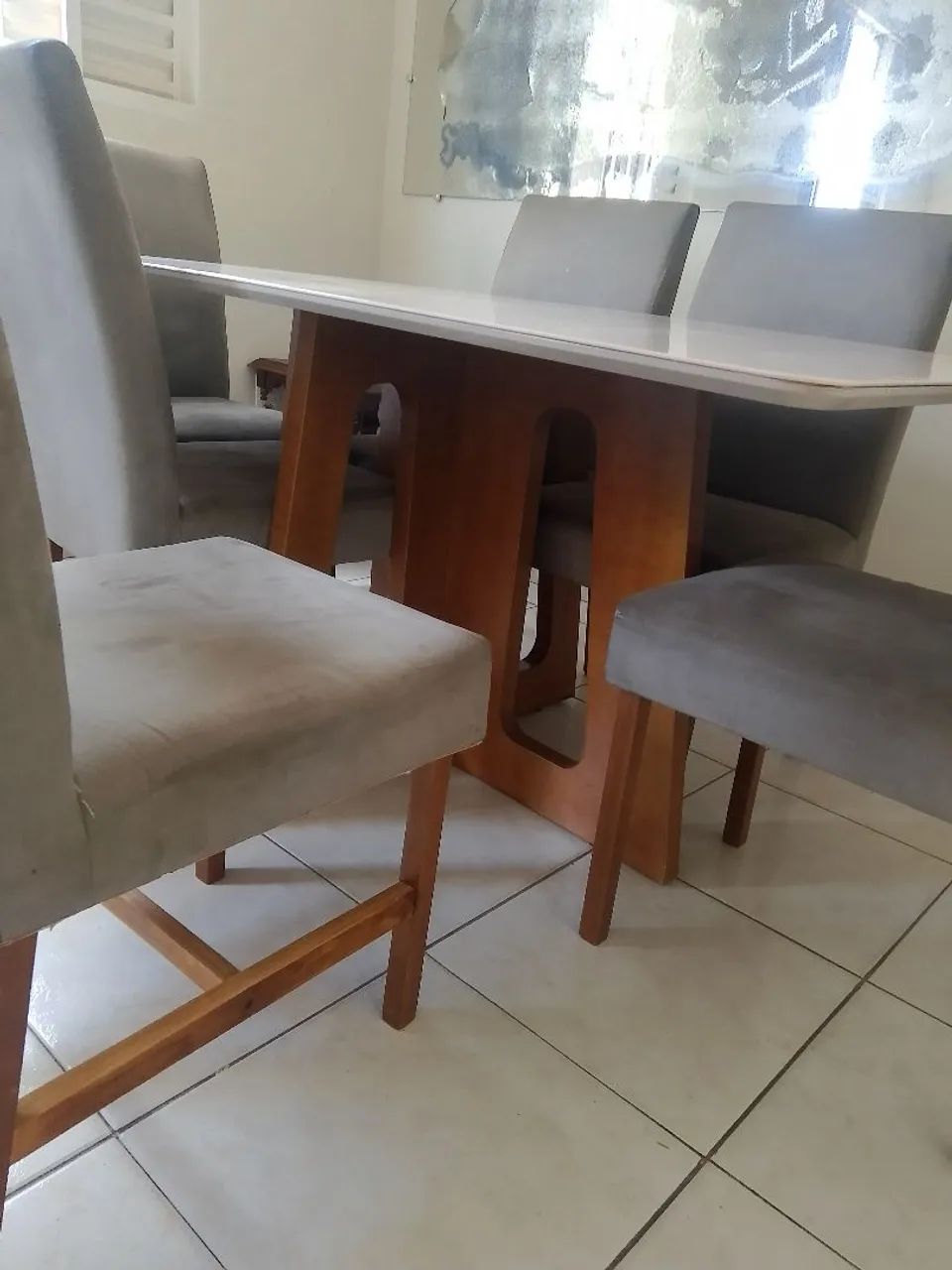 Mesa com 6 cadeiras  - Foto 2