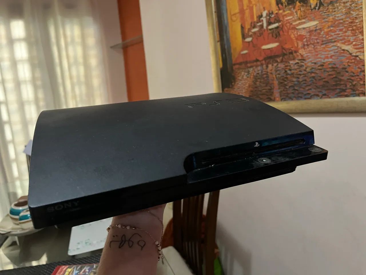 Console PS3 Slim com 3 jogos originais  - Foto 2