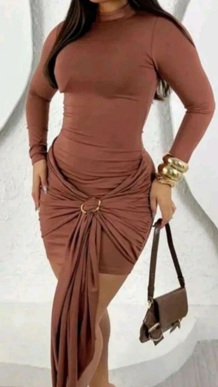 VESTIDO MARRON