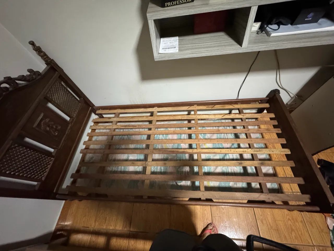 Cama de solteiro de sucupira - Foto 4