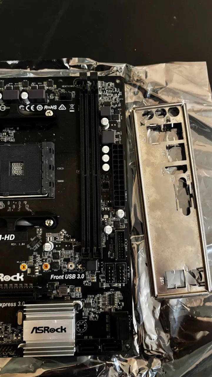 PLACA MÃE ASROCK 320M-HD AM4 - Foto 3