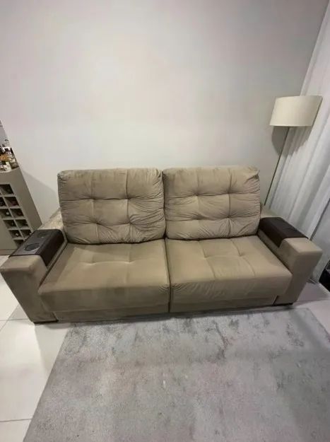 Sofá Retrátil 2,20m - Recém Higienizado - Foto 3
