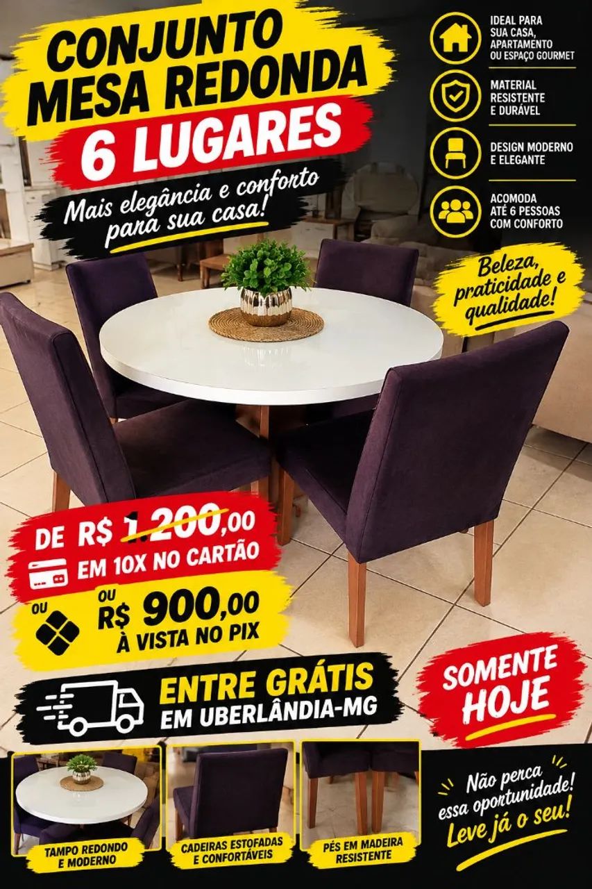 Mesa 4 lugares 