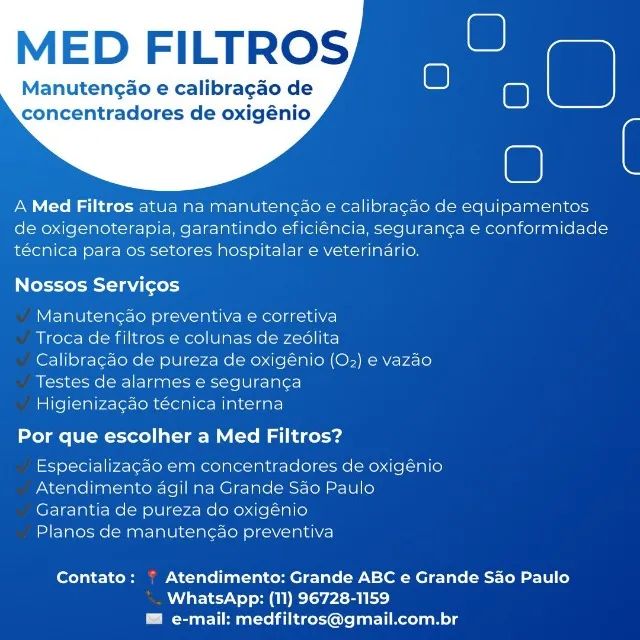 Manutenção Concentrador de Oxigênio