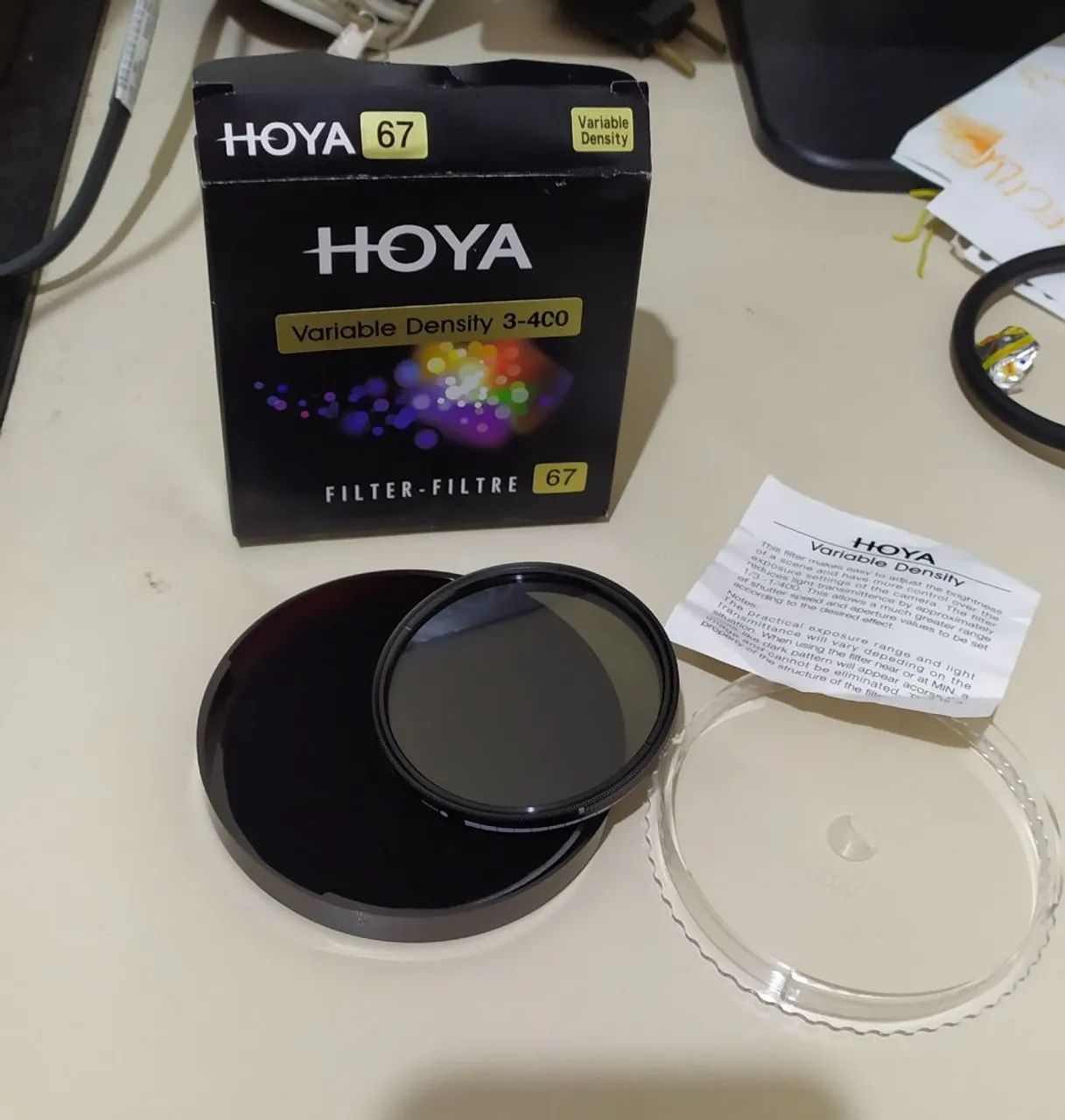 Filtros Hoya e Tiffaen para câmera DSLR