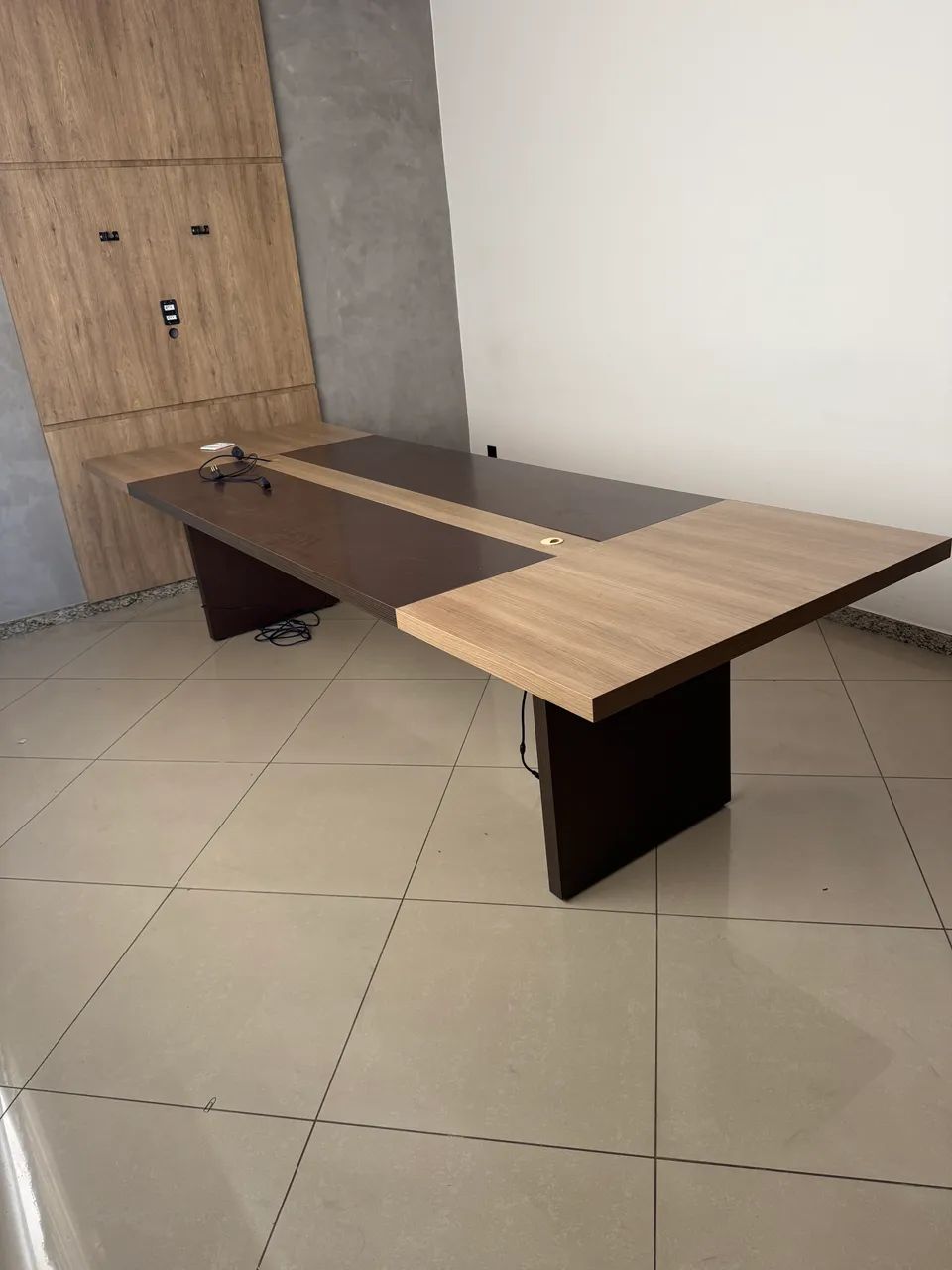 Mesa de reunião mdf 25mm 4 metros - Foto 2