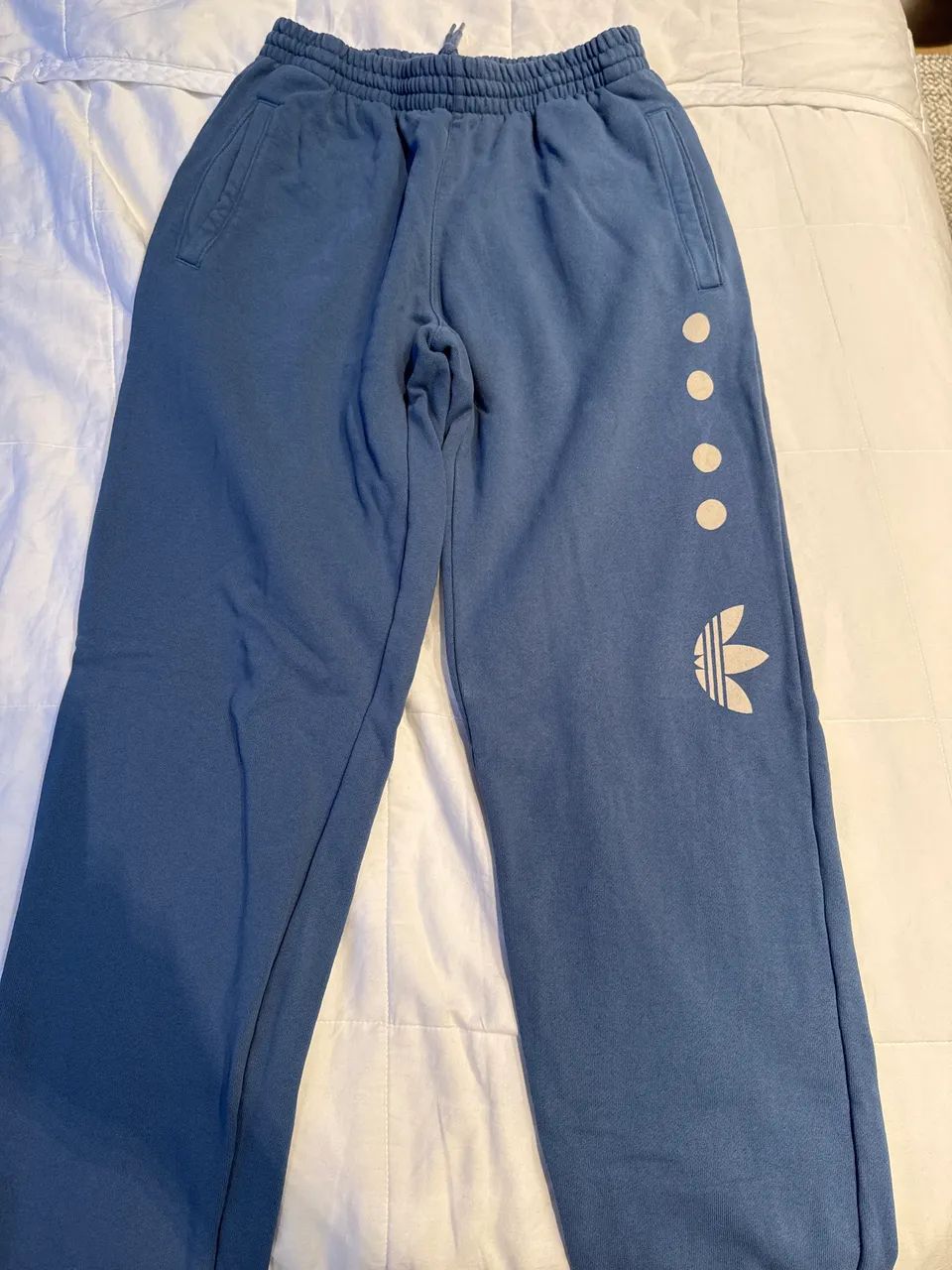 Calça de moletom adidas azul P