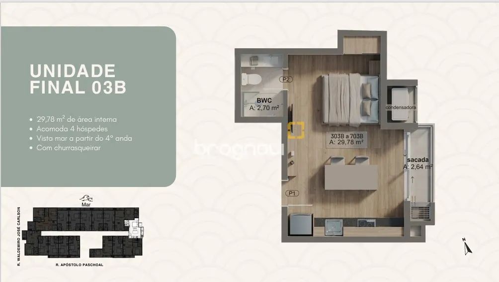 Studio em construção em Canasvieiras - Foto 3