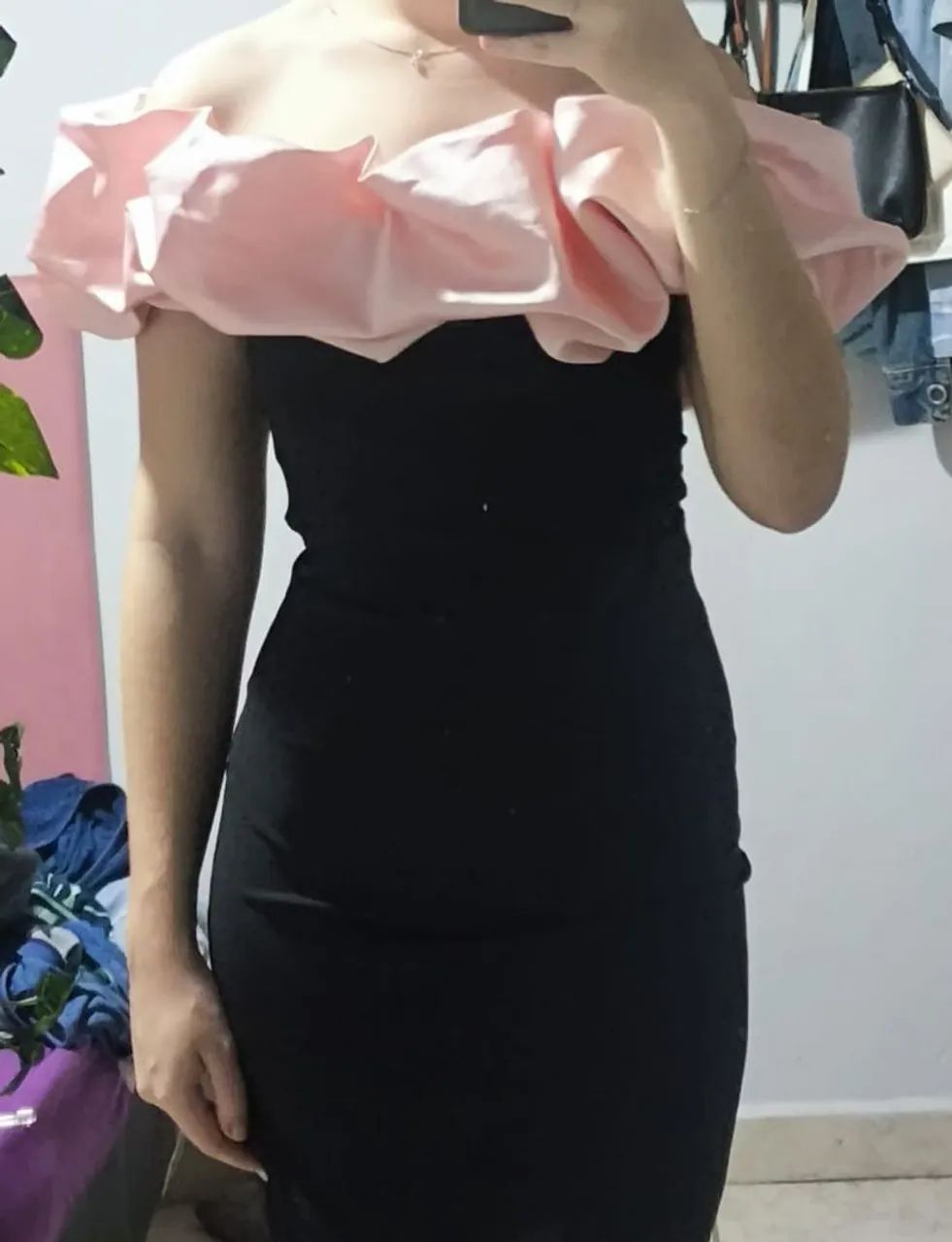 Xale de ombro rosa ajustável (novo) - Foto 2