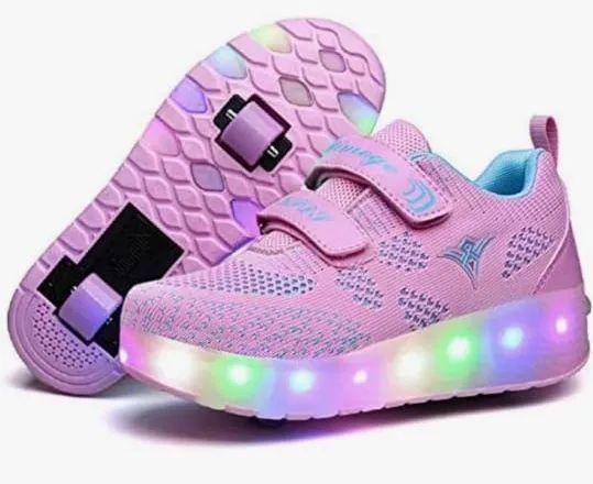 Tênis Infantil Feminino com rodinhas Skate  - Foto 3